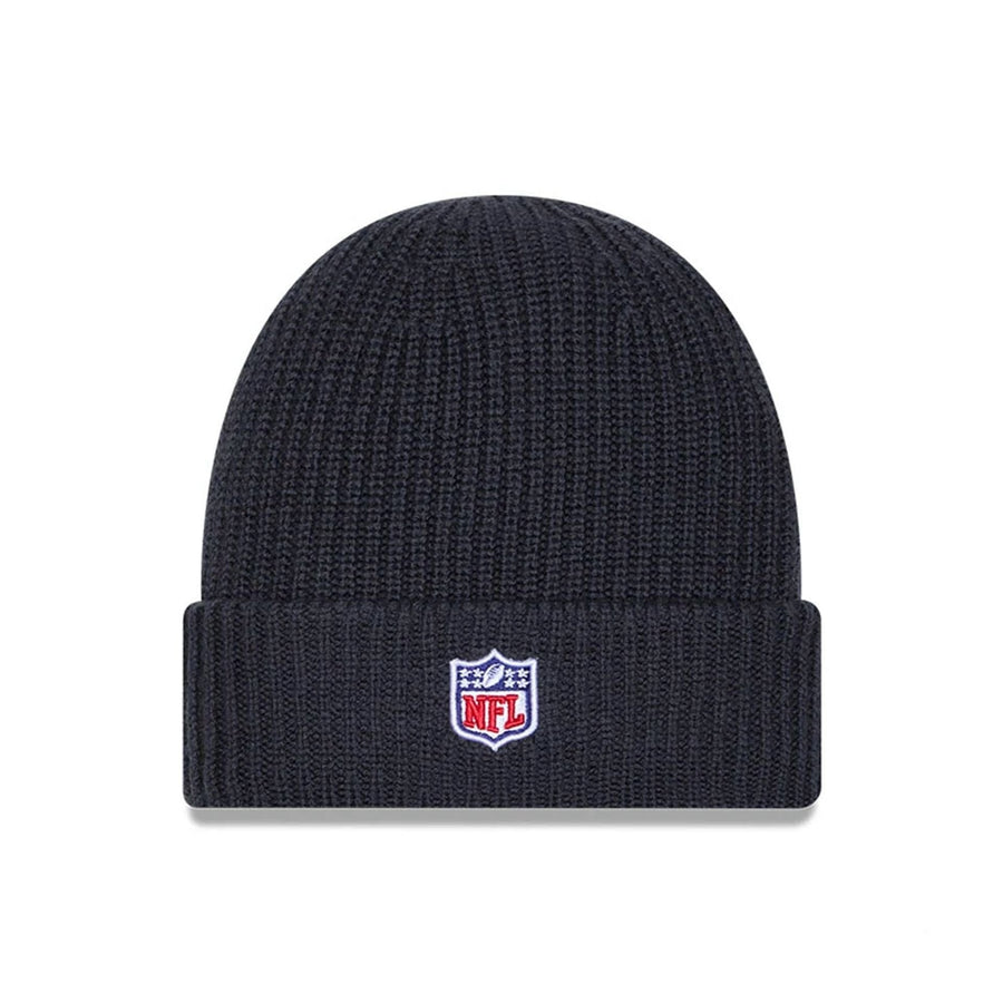 This is a Atlanta Falcons NFL Sideline 2025 Charcoal Cuff Knit Beanie Hat 3