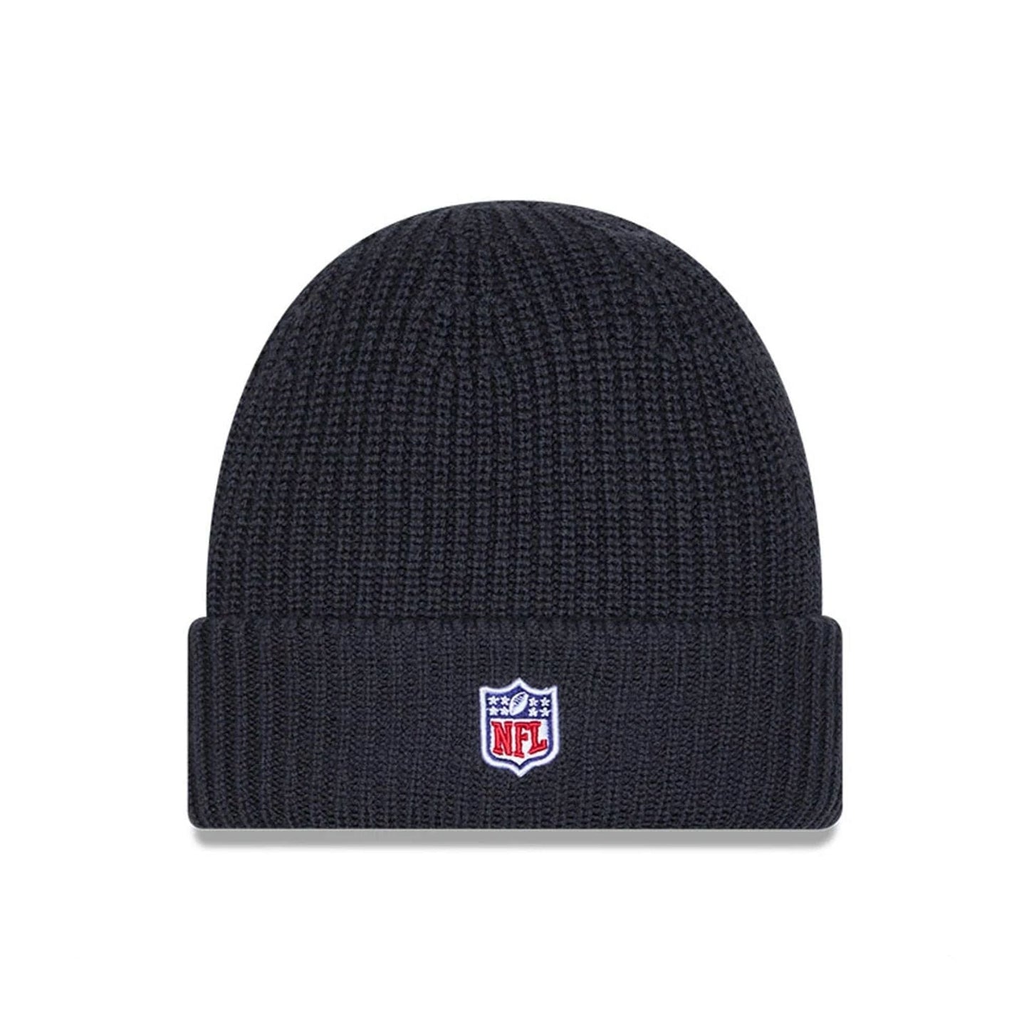 This is a Minnesota Vikings NFL Sideline 2025 Charcoal Cuff Knit Beanie Hat 3