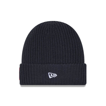 This is a Kansas City Chiefs NFL Sideline 2025 Charcoal Cuff Knit Beanie Hat 3