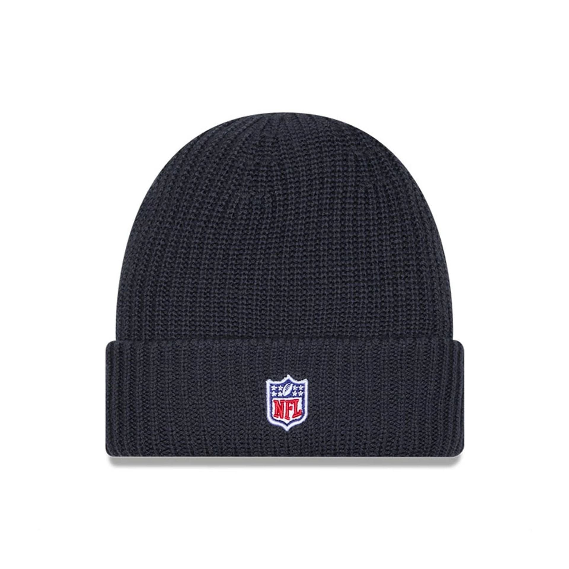 This is a Buffalo Bills NFL Sideline Charcoal Cuff knit Beanie Hat 2