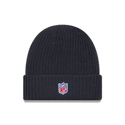 This is a Buffalo Bills NFL Sideline Charcoal Cuff knit Beanie Hat 2