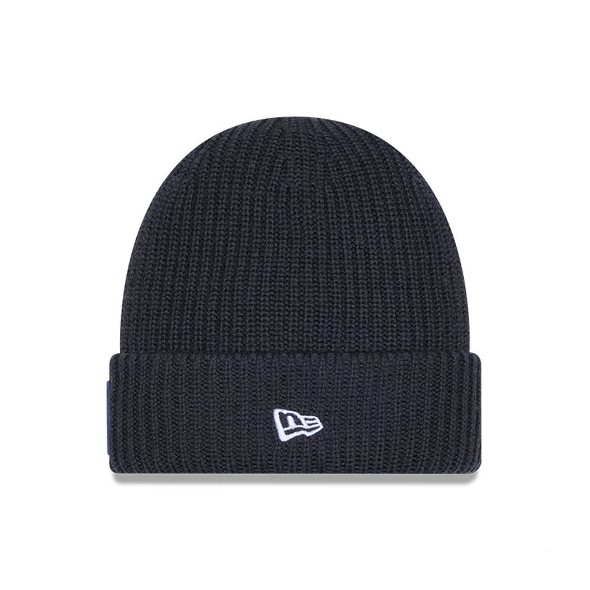 This is a New York Giants NFL Sideline 2025 Charcoal Cuff Knit Beanie Hat 2