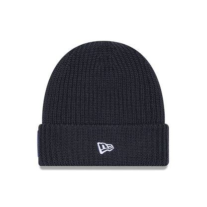 This is a Official Logo NFL Sideline 2025 Charcoal Cuff Knit Beanie Hat 2