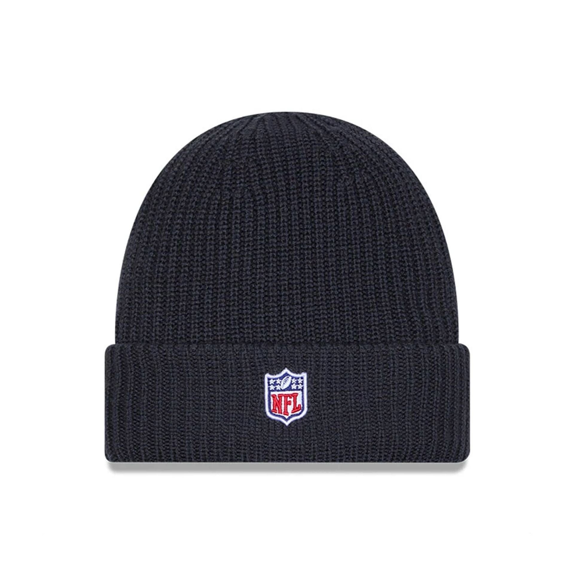 This is a Tennessee Titans NFL Sideline 2025 Charcoal Cuff Knit Beanie Hat 3