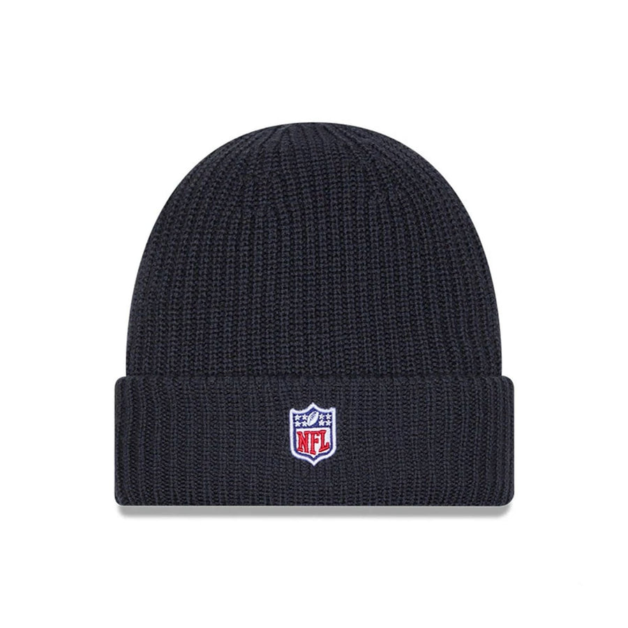 This is a Tennessee Titans NFL Sideline 2025 Charcoal Cuff Knit Beanie Hat 3