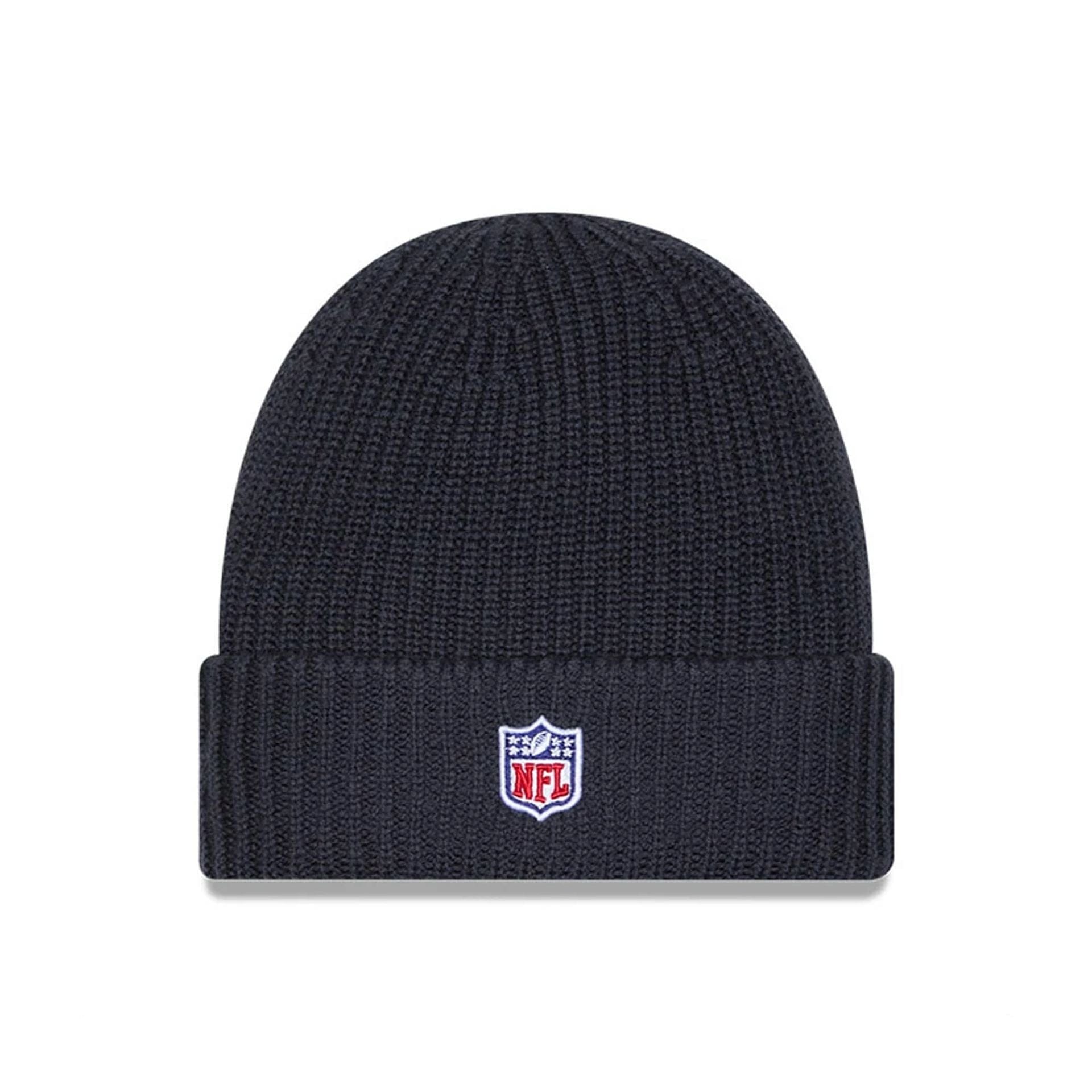 This is a Washington Commanders NFL Sideline 2025 Charcoal Cuff Knit Beanie Hat 3