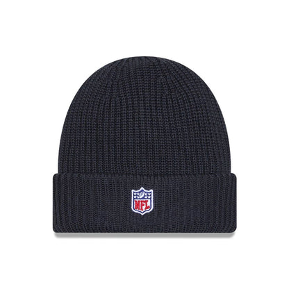 This is a Philadelphia Eagles NFL Sideline 2025 Charcoal Cuff Knit Beanie Hat 3