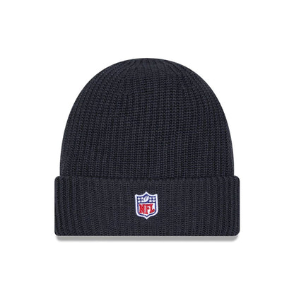 This is a Green Bay Packers NFL Sideline Charcoal Cuff knit Beanie Hat 2