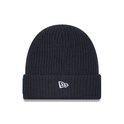 This is a Detroit Lions NFL Sideline Charcoal Cuff knit Beanie Hat 3