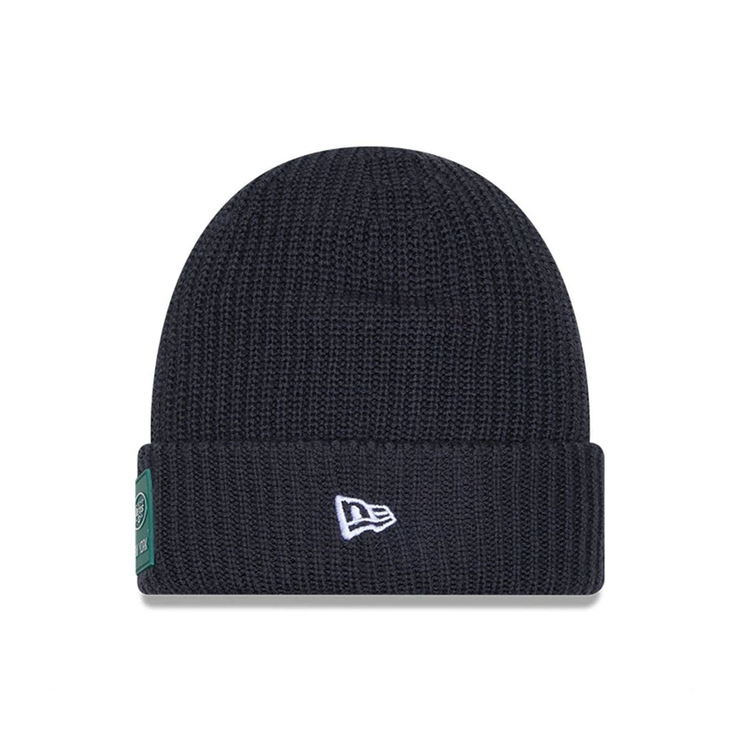 This is a New York Jets NFL Sideline Charcoal Cuff knit Beanie Hat 3