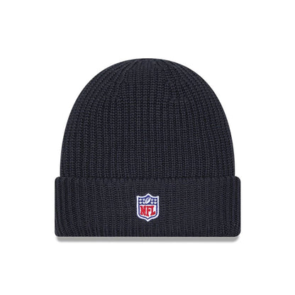 This is a San Francisco 49ers NFL Sideline Charcoal Cuff knit Beanie Hat 2
