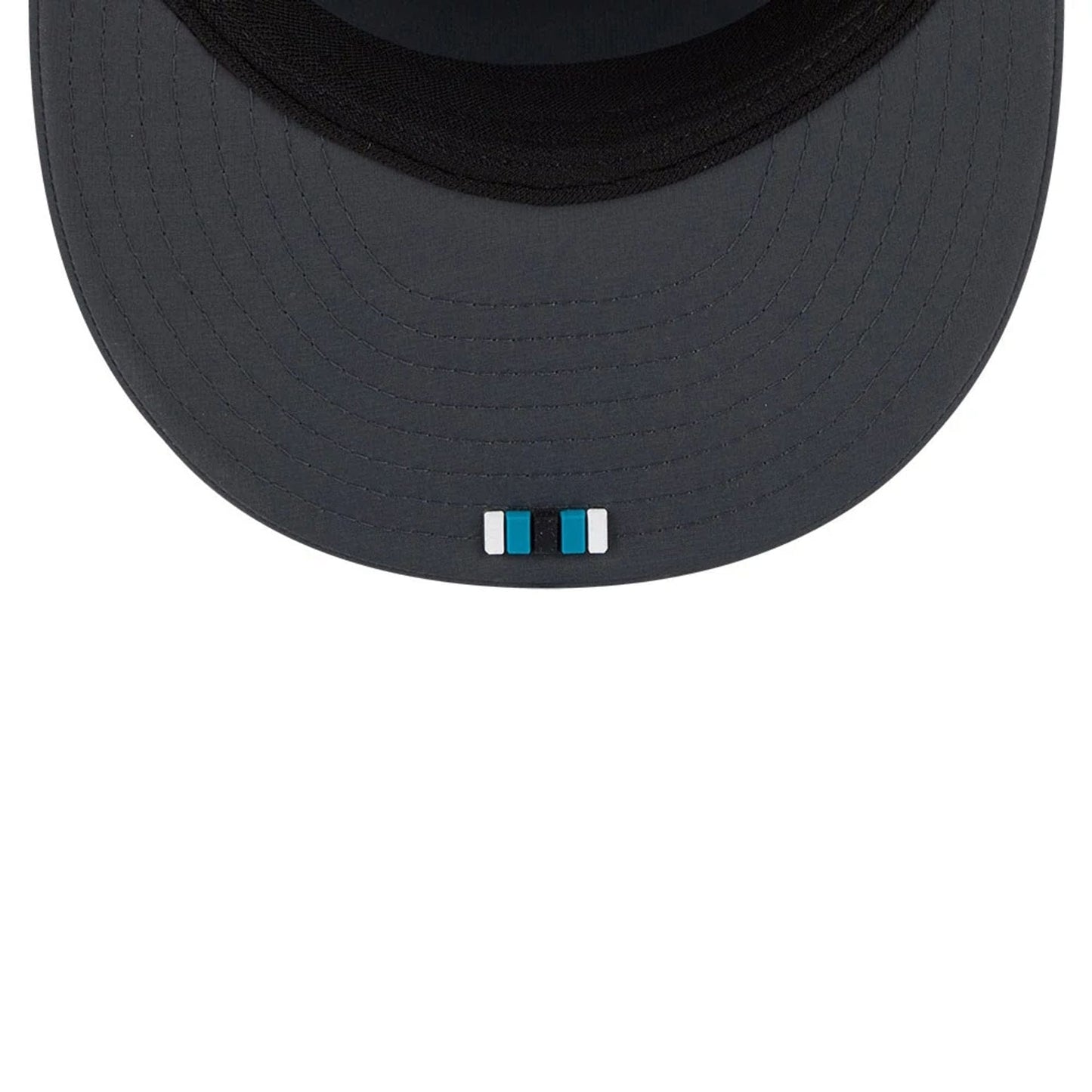 This is a Jacksonville Jaguars NFL Sideline Charcoal 9FIFTY Split Panel Snapback Adjustable Cap 2
