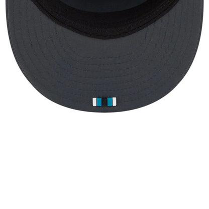 This is a Jacksonville Jaguars NFL Sideline Charcoal 9FIFTY Split Panel Snapback Adjustable Cap 2