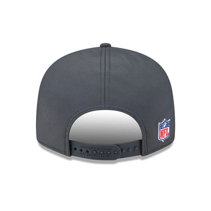 This is a Jacksonville Jaguars NFL Sideline Charcoal 9FIFTY Split Panel Snapback Adjustable Cap 7