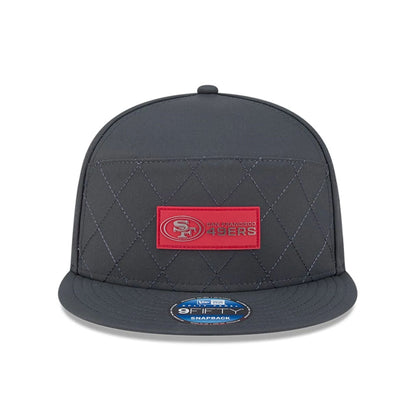 This is a San Francisco 49ers NFL Sideline Charcoal 9FIFTY Split Panel Snapback Adjustable Cap 3