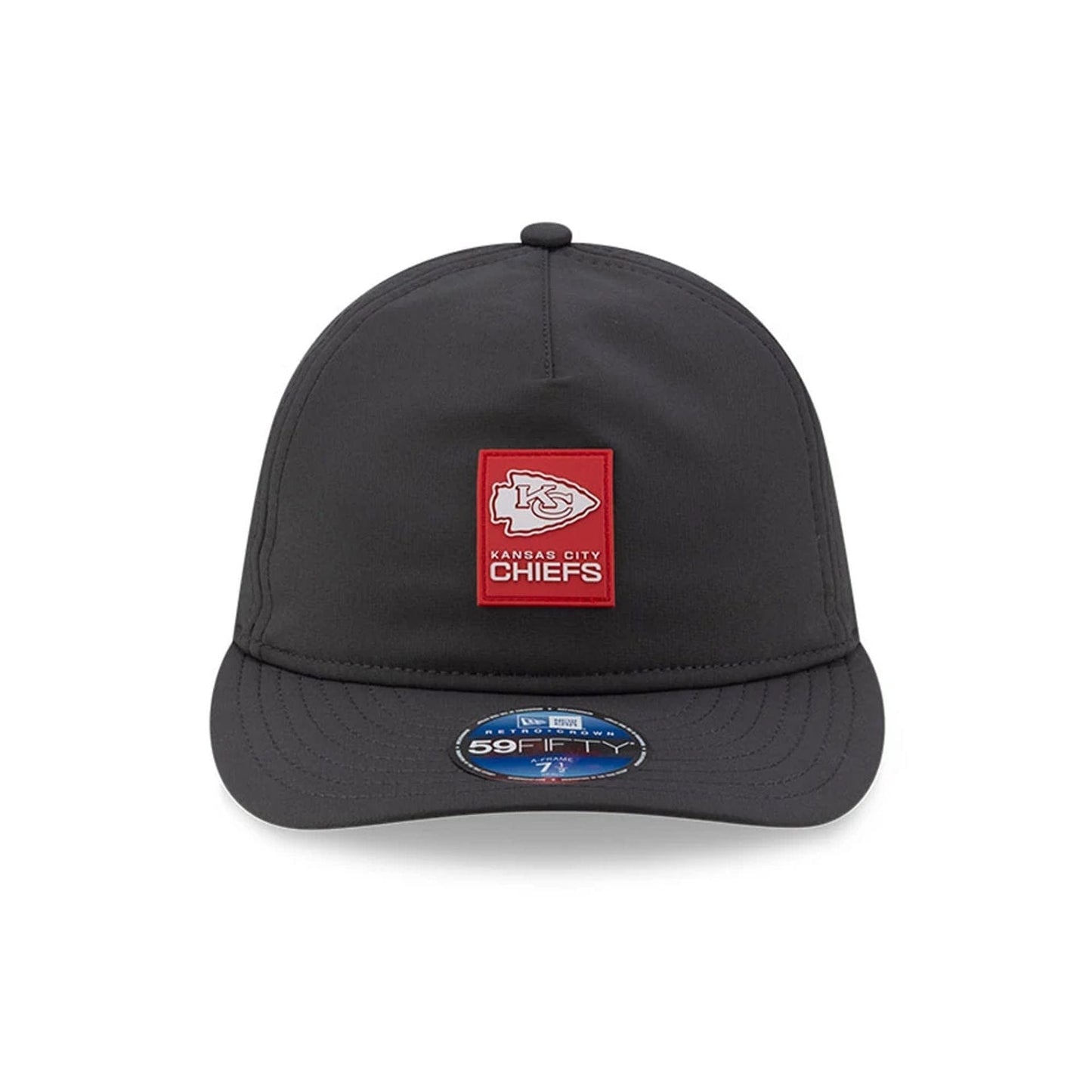 This is a Kansas City Chiefs NFL Sideline Charcoal Retro Crown 59FIFTY Fitted Cap 3