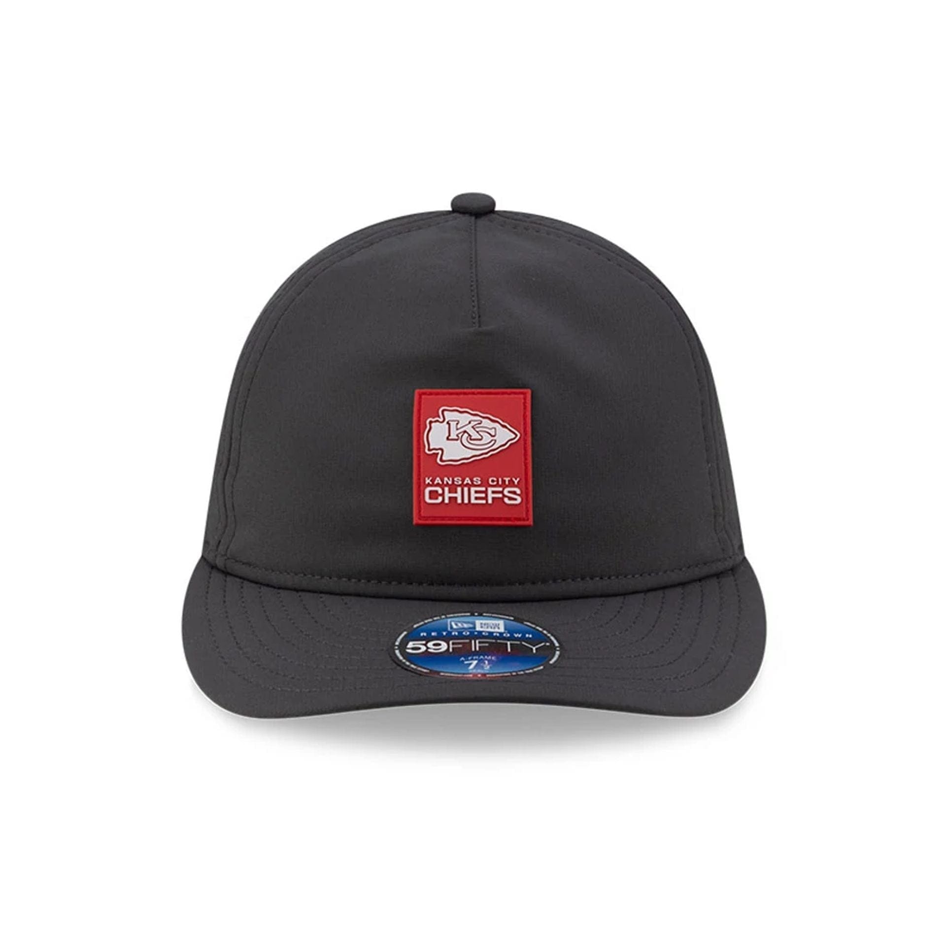 This is a Kansas City Chiefs NFL Sideline Charcoal Retro Crown 59FIFTY Fitted Cap 3