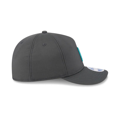This is a Miami Dolphins NFL Sideline Charcoal Retro Crown 59FIFTY Fitted Cap 6