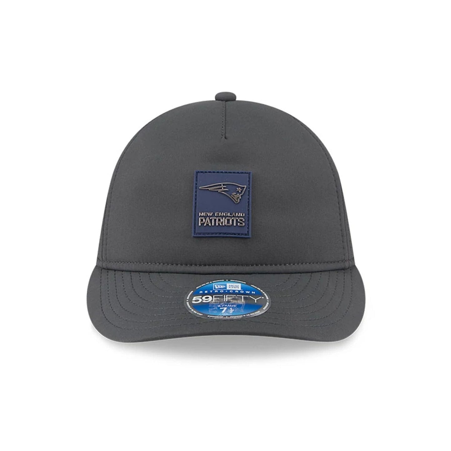 This is a New England Patriots NFL Sideline Charcoal Retro Crown 59FIFTY Fitted Cap 3