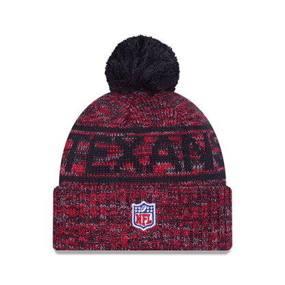 This is a Houston Texans NFL Sideline Red Sport Knit Beanie Hat 2