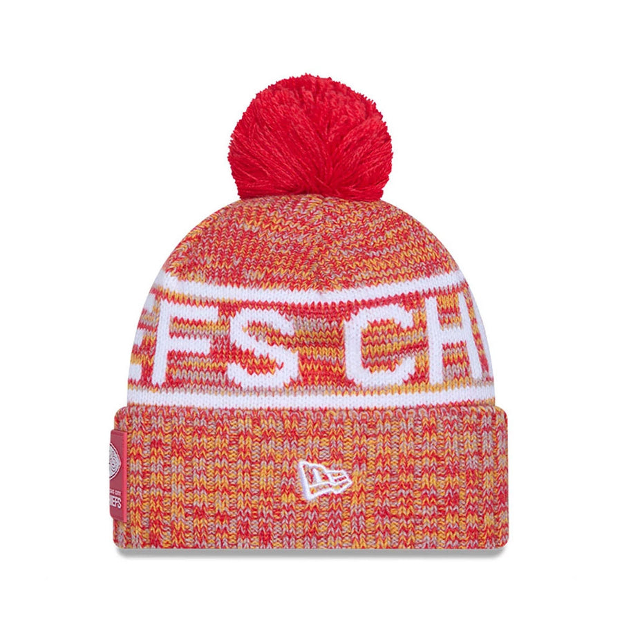 NFL Sideline 2025 Kansas City Chiefs Red Sport Knit Beanie  display picture 3