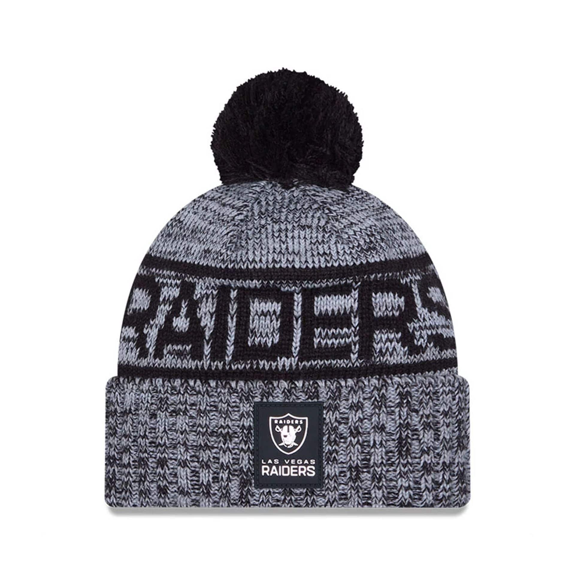NFL Sideline 2025 Las Vegas Raiders Black Sport Knit Beanie Hat