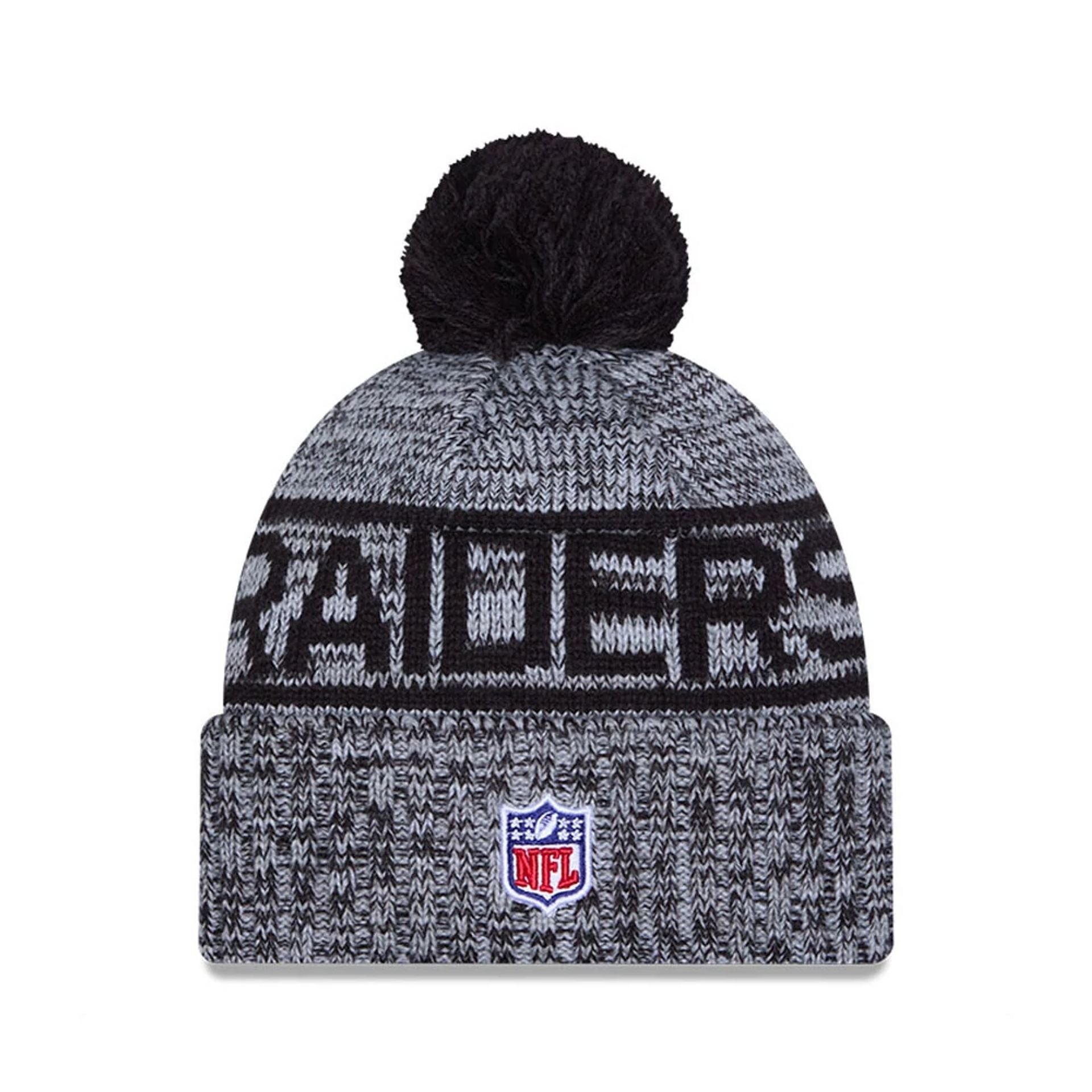 NFL Sideline 2025 Las Vegas Raiders Black Sport Knit Beanie Hat