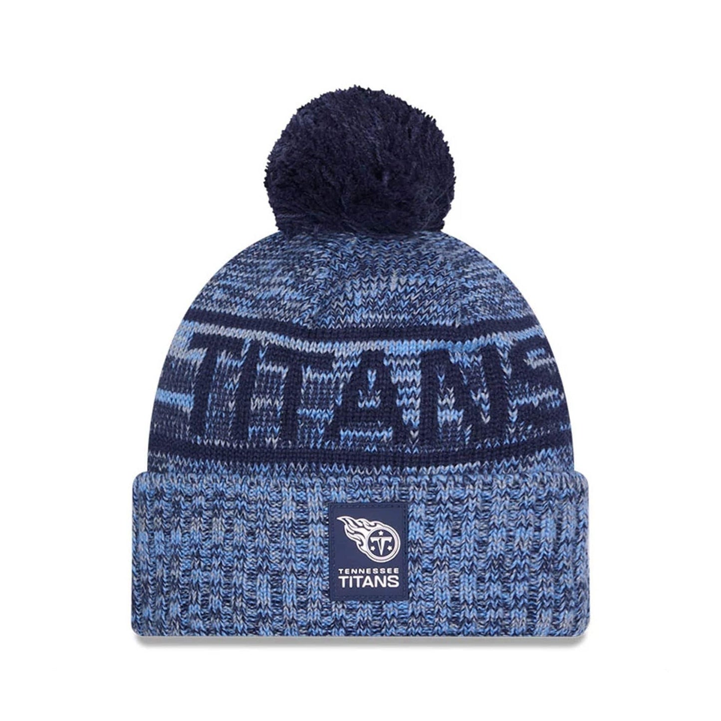 This is a Tennessee Titans NFL Sideline 2025 Dark Blue Sport Knit Beanie Hat 1