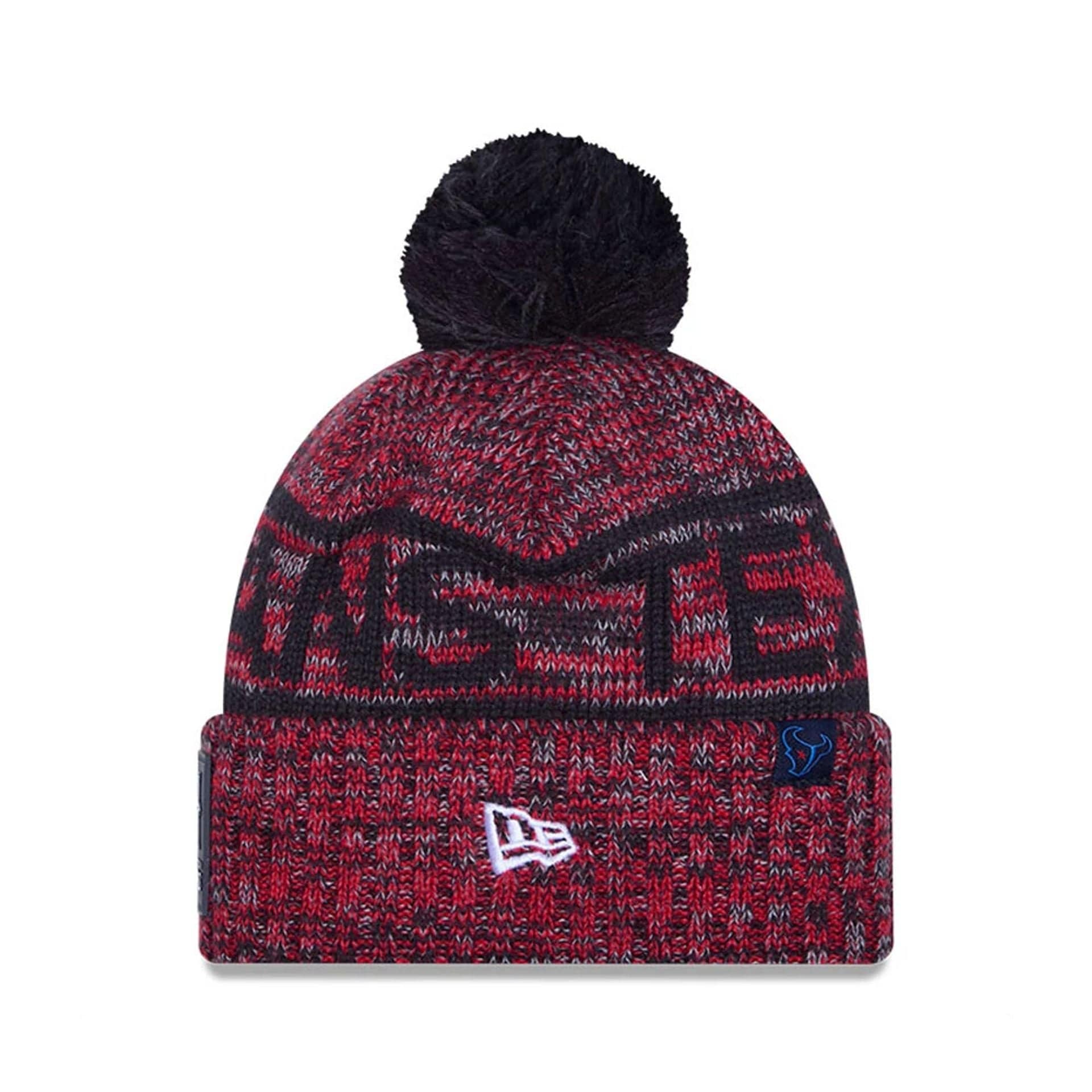 This is a Houston Texans NFL Sideline 2025 Navy Sport Knit Beanie Hat 2