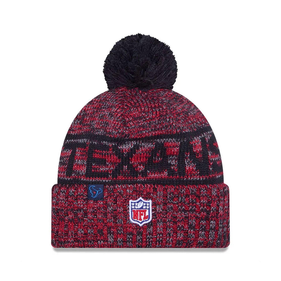 This is a Houston Texans NFL Sideline 2025 Navy Sport Knit Beanie Hat 3