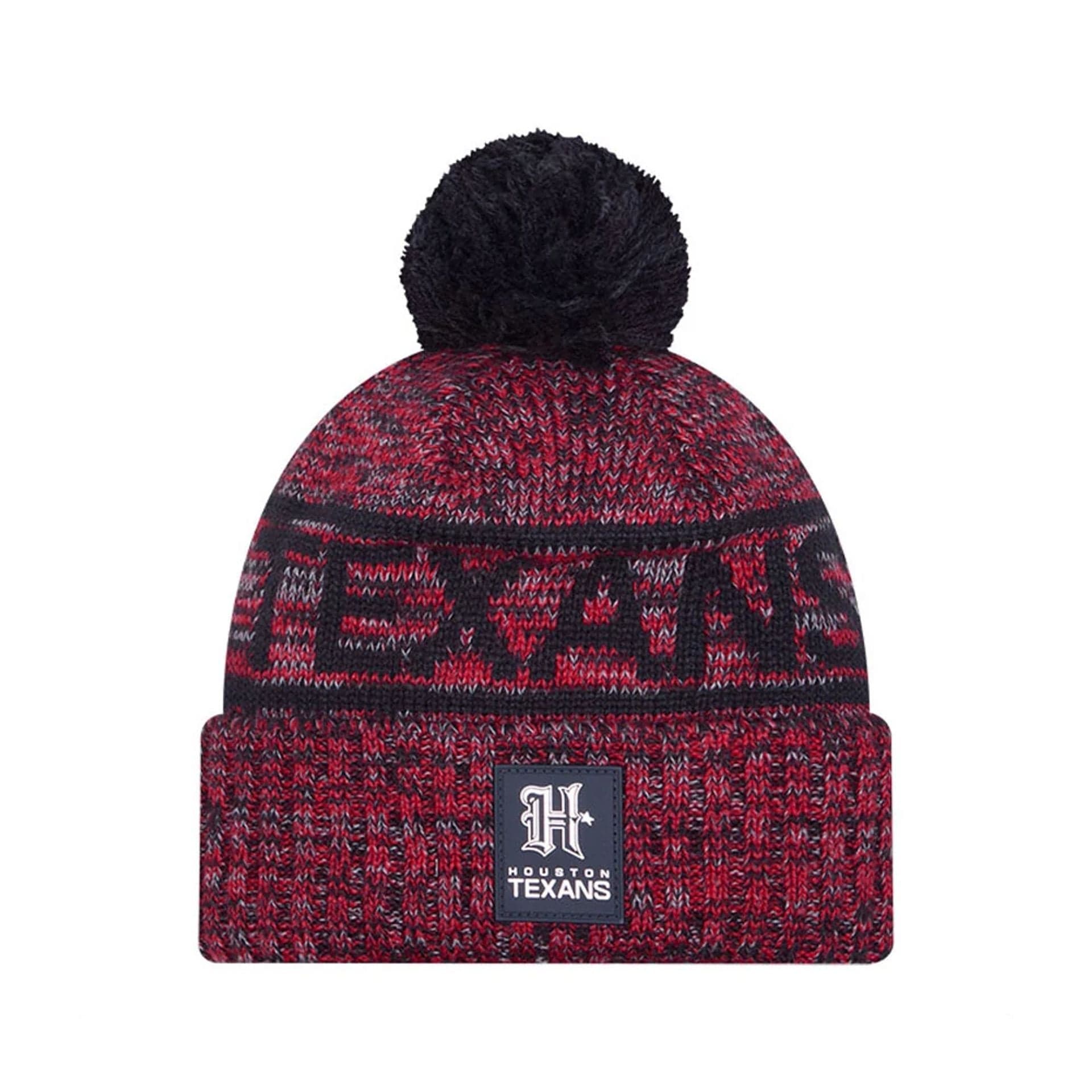 This is a Houston Texans NFL Sideline 2025 Navy Sport Knit Beanie Hat 1