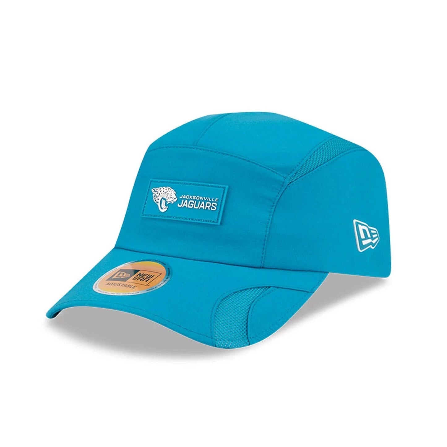 This is a Jacksonville Jaguars NFL Sideline 2025 Turquoise Runner Adjustable Cap 1