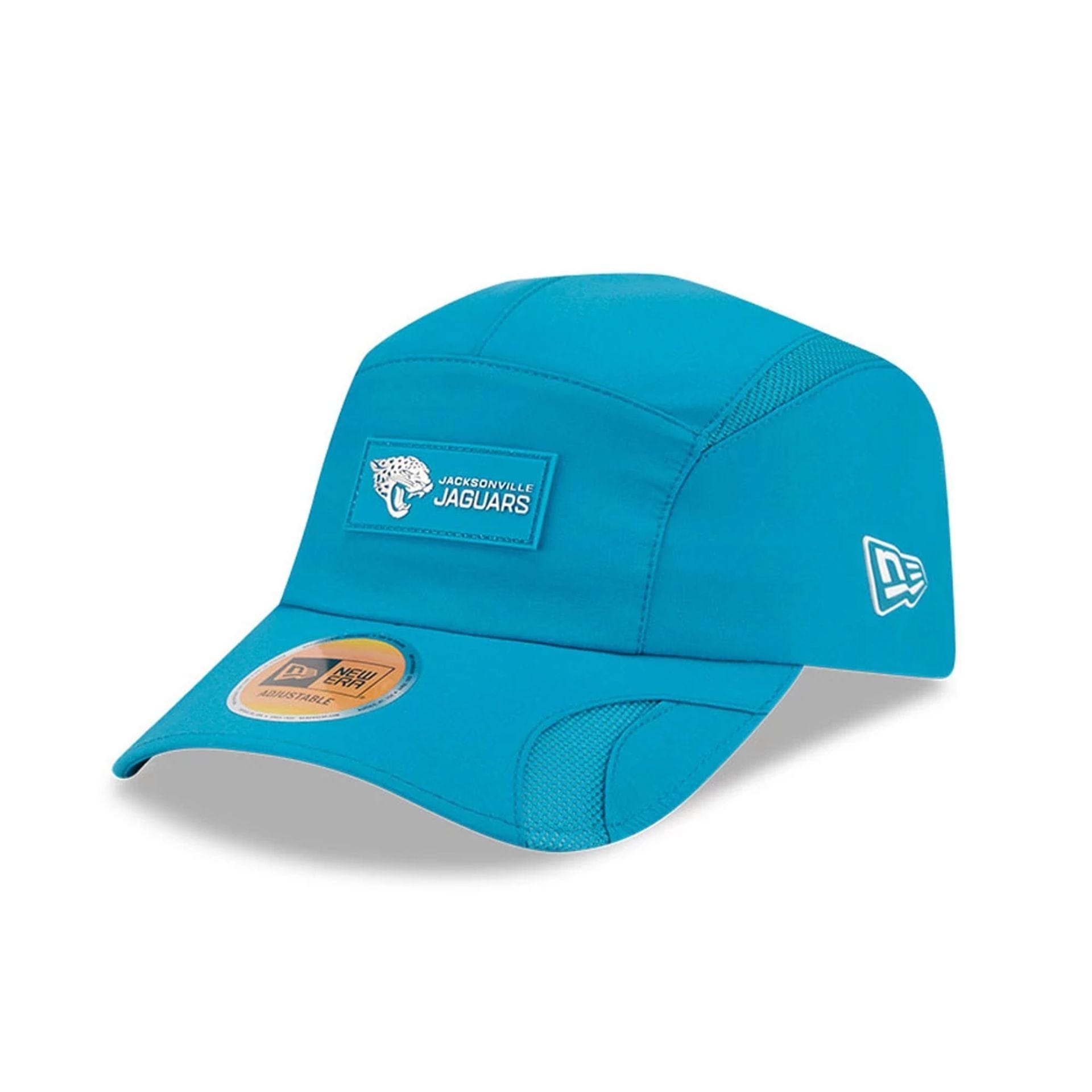 This is a Jacksonville Jaguars NFL Sideline 2025 Turquoise Runner Adjustable Cap 1