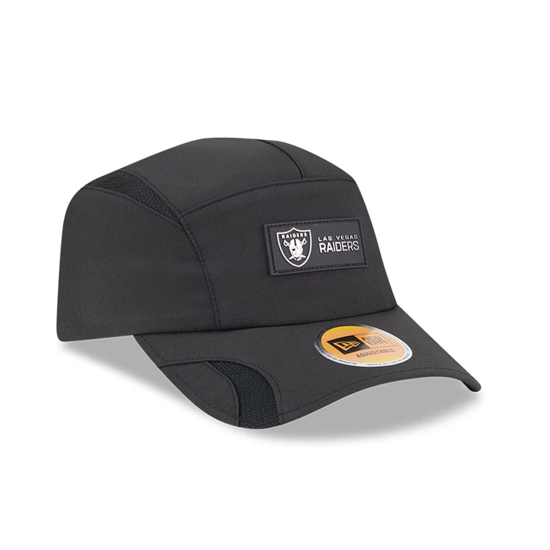 This is a Las Vegas Raiders NFL Sideline 2025 Black Runner Adjustable Cap 3