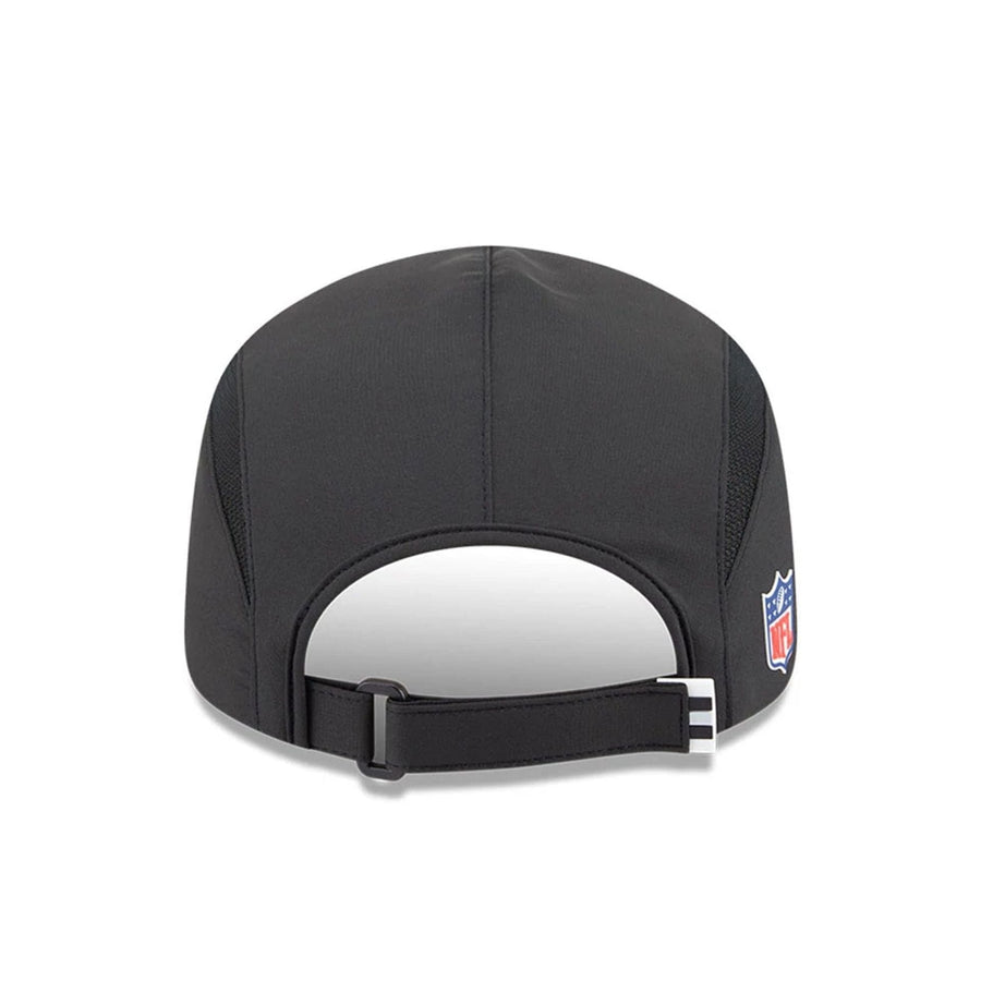 This is a Las Vegas Raiders NFL Sideline 2025 Black Runner Adjustable Cap 6