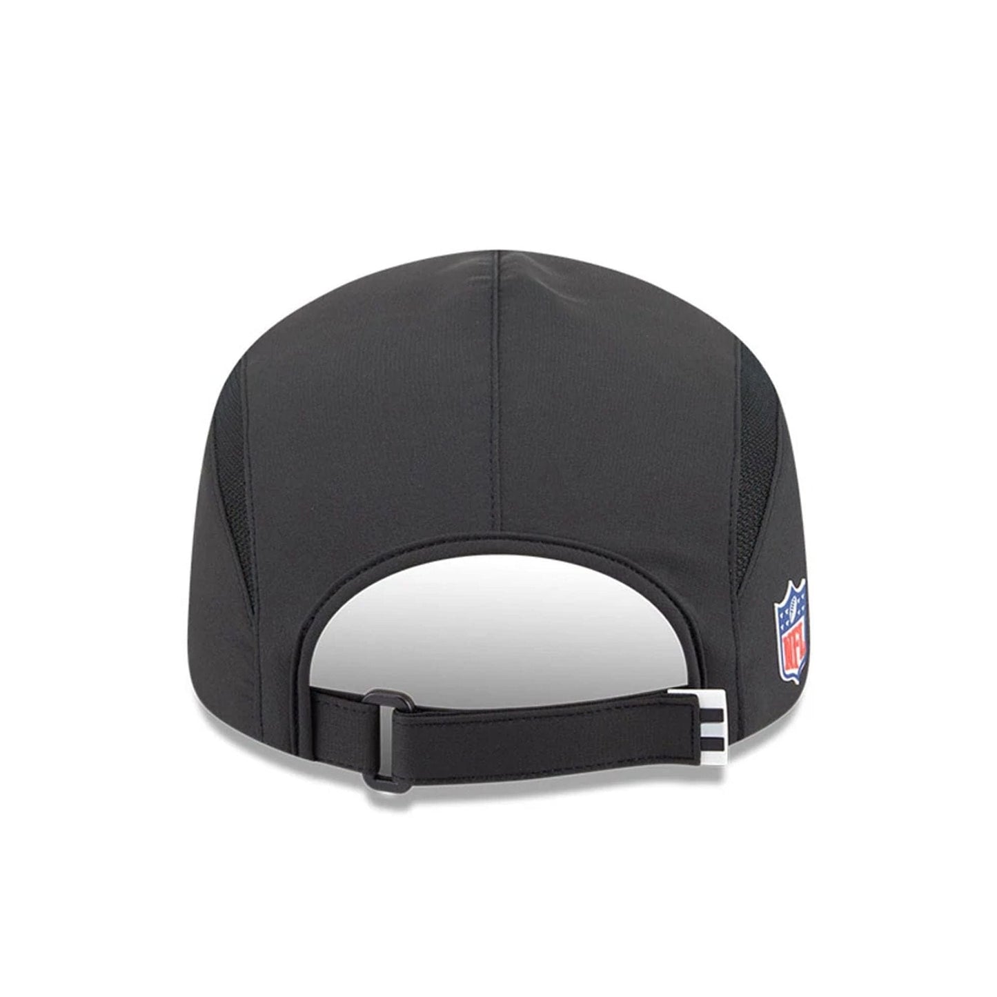 This is a Las Vegas Raiders NFL Sideline 2025 Black Runner Adjustable Cap 6