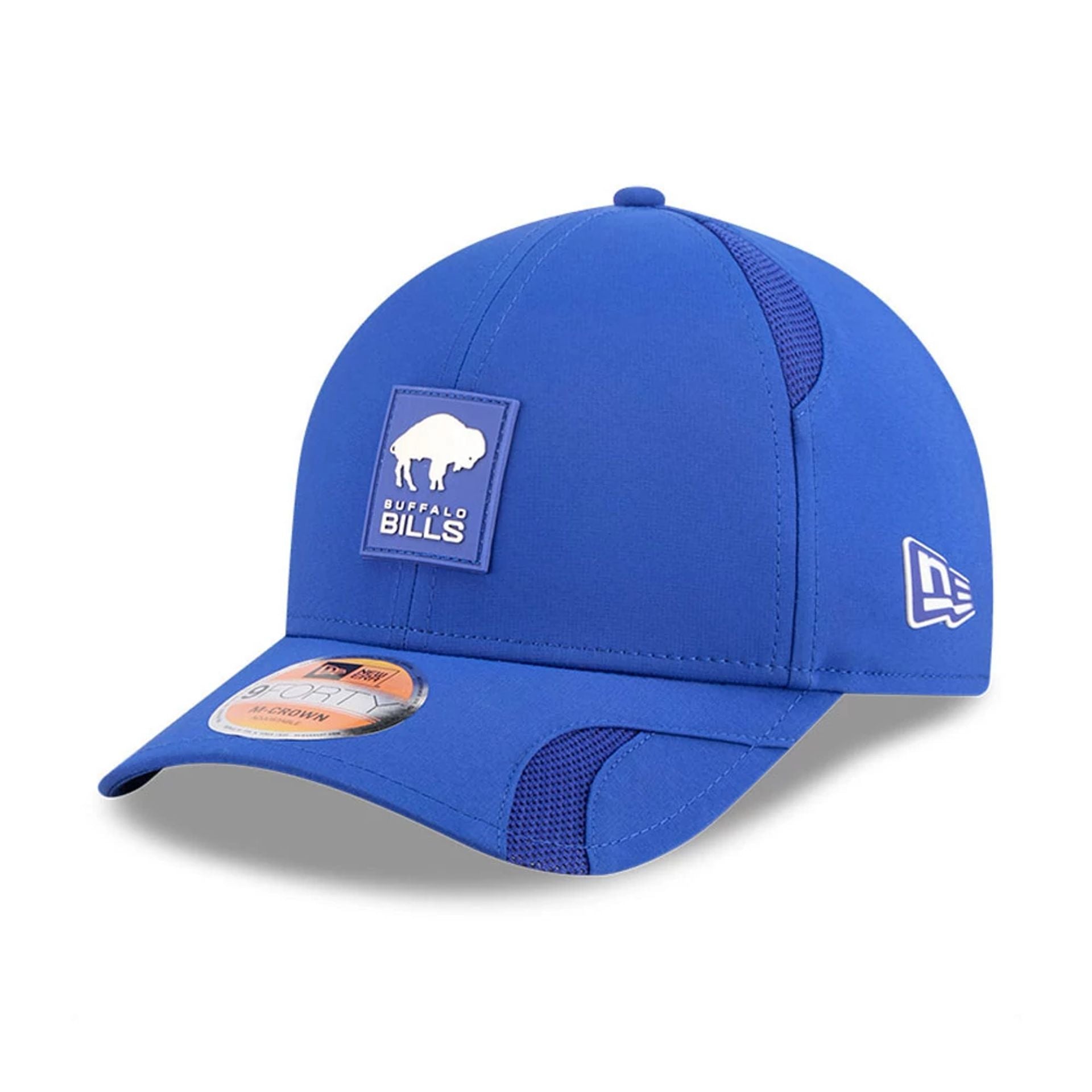 This is a Buffalo Bills NFL Sideline 2025 Blue 9FORTY M-Crown Adjustable Cap 1