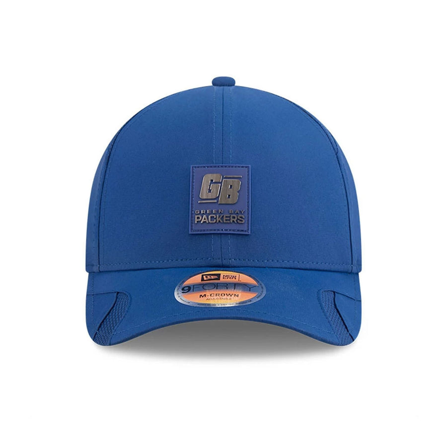 This is a Green Bay Packers NFL Sideline 2025 Dark Blue 9FORTY M-Crown Adjustable Cap 3
