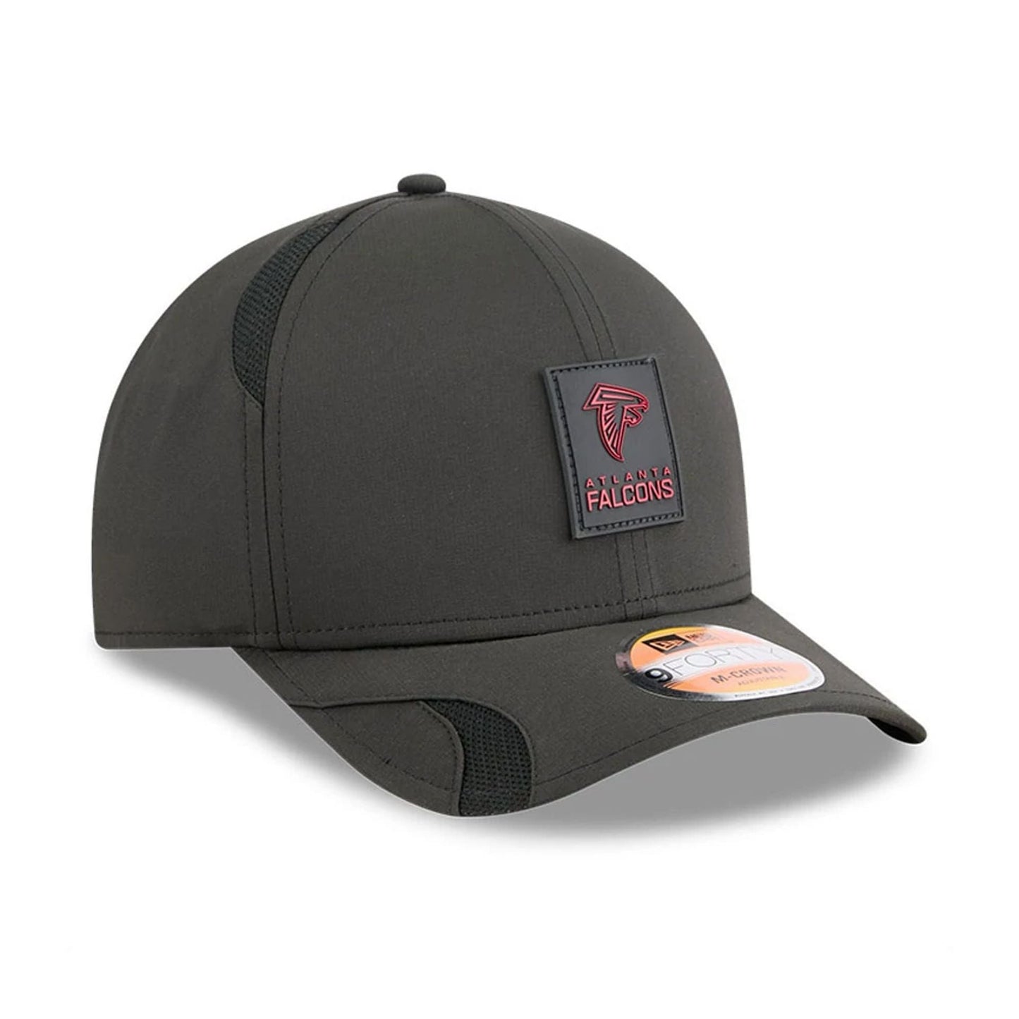 This is a Atlanta Falcons NFL Sideline 2025 Black 9FORTY M-Crown Adjustable Cap 4