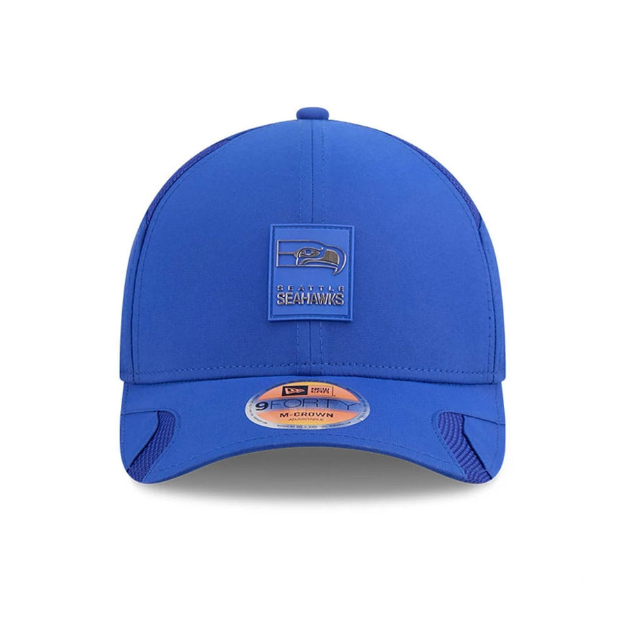 This is a Seattle Seahawks NFL Sideline 2025 Blue 9FORTY M-Crown Adjustable Cap 3