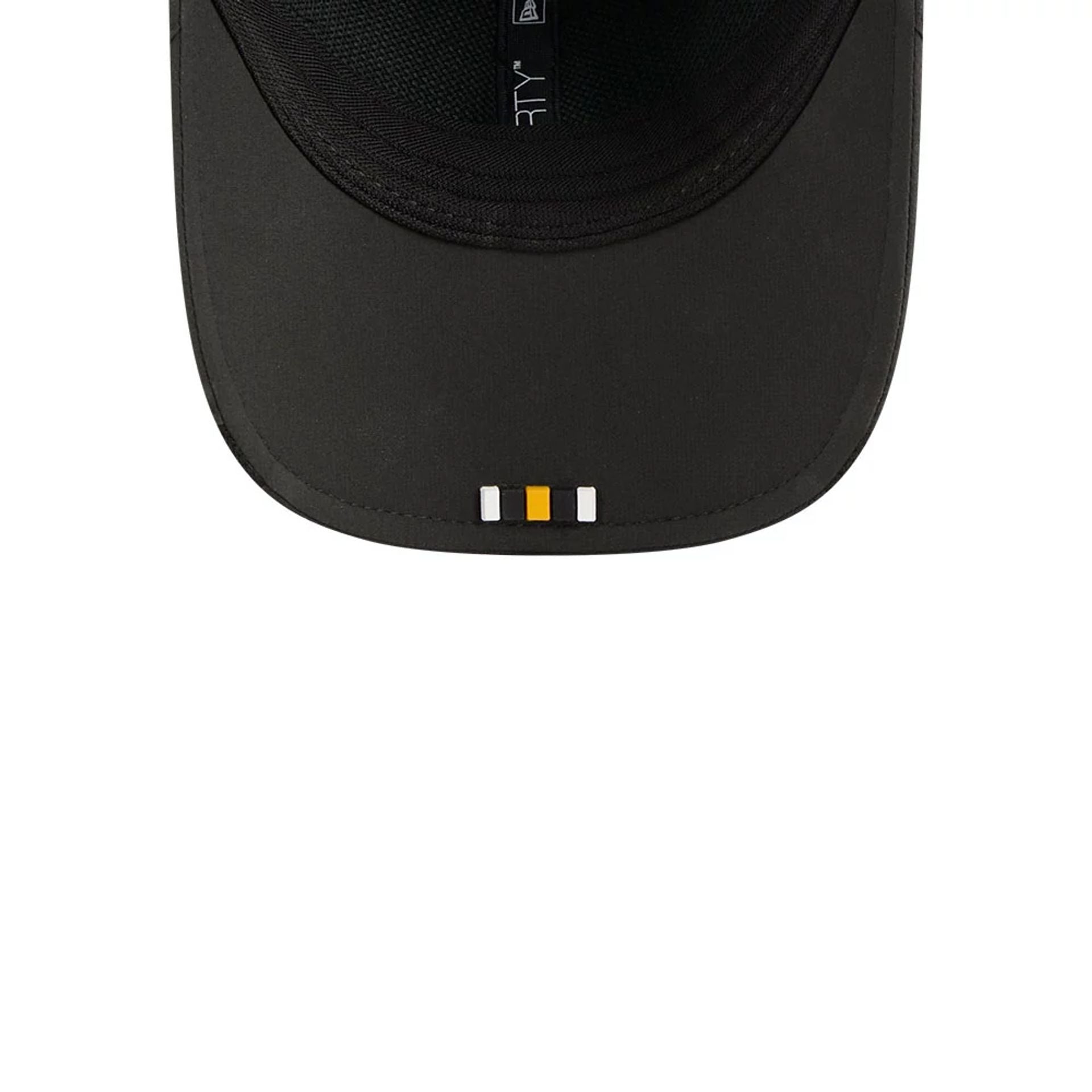 This is a Pittsburgh Steelers NFL Sideline 2025 Black 9FORTY M-Crown Adjustable Cap 2
