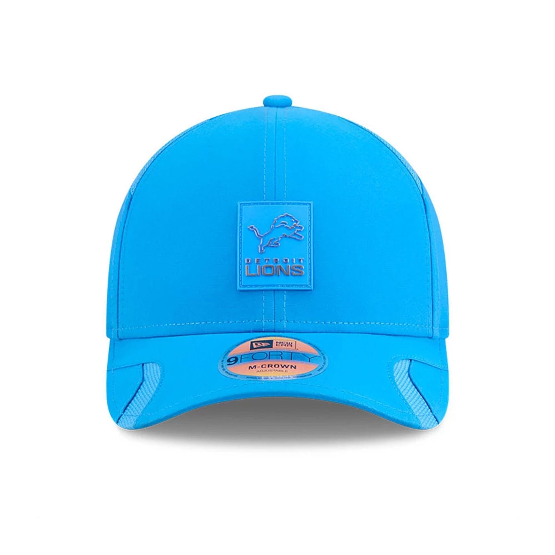 This is a Detroit Lions NFL Sideline 2025 Blue 9FORTY M-Crown Adjustable Cap 3