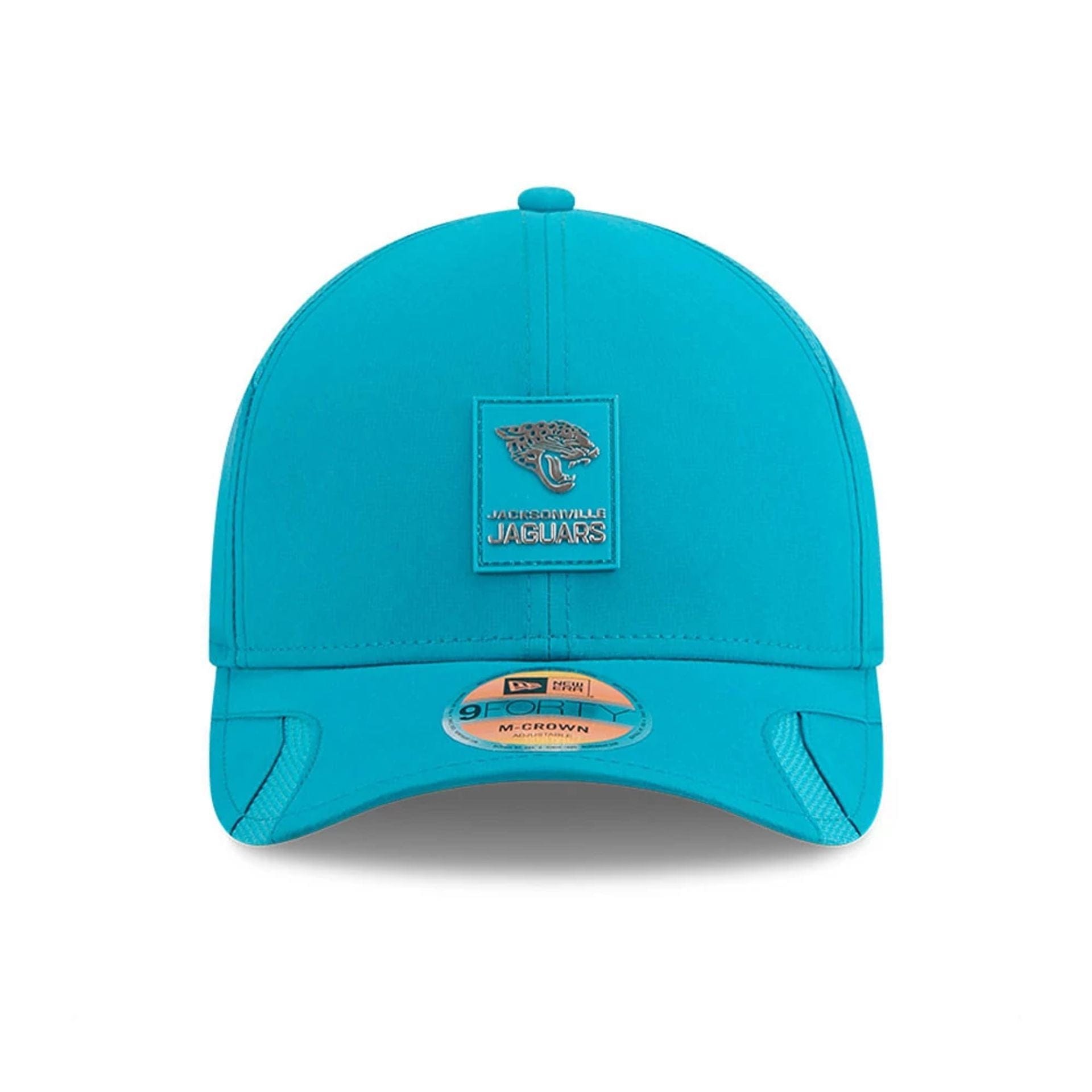 This is a Jacksonville Jaguars NFL Sideline 2025 Turquoise 9FORTY M-Crown Adjustable Cap 3