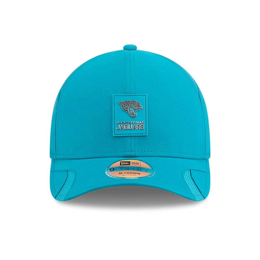 This is a Jacksonville Jaguars NFL Sideline 2025 Turquoise 9FORTY M-Crown Adjustable Cap 3