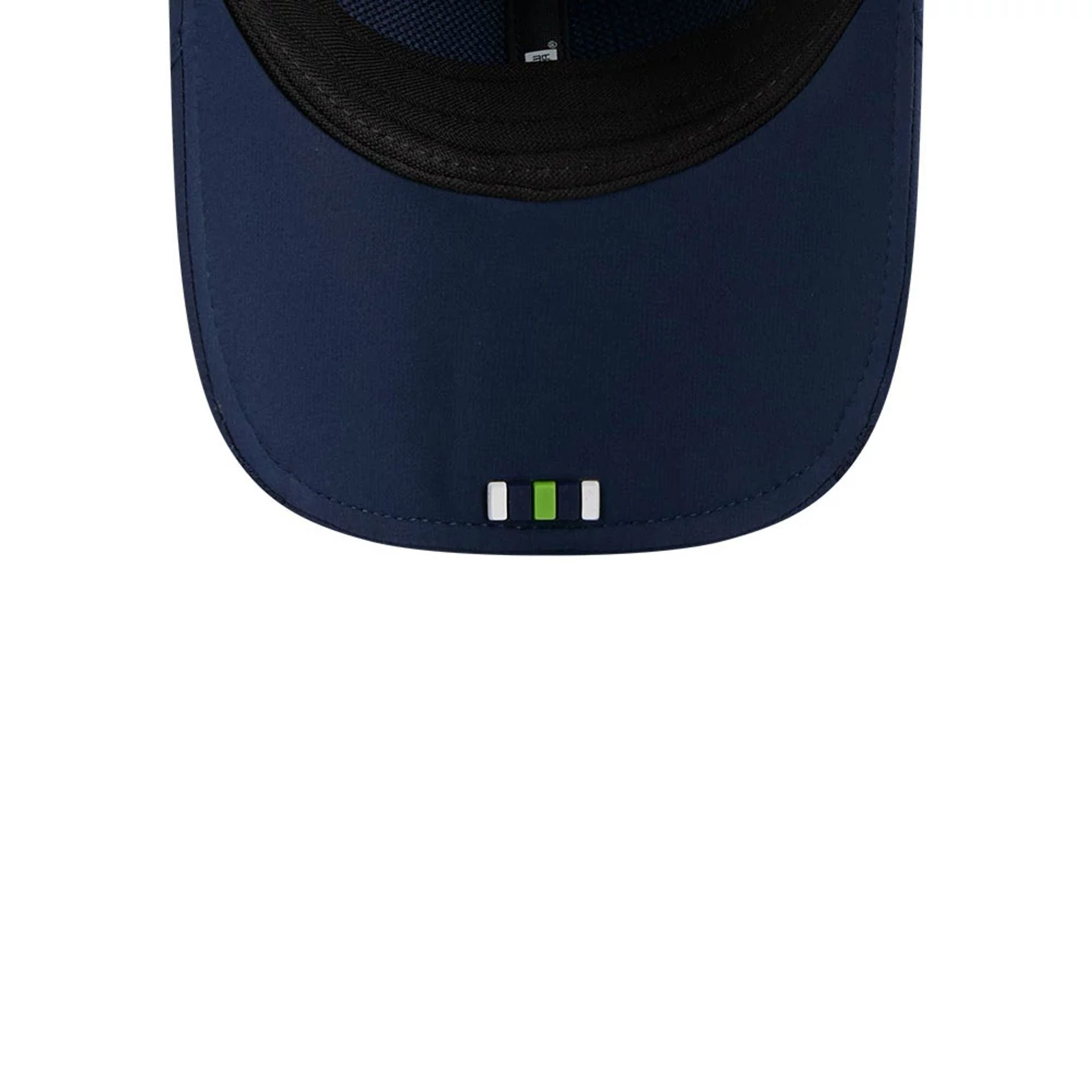 This is a Seattle Seahawks NFL Sideline 2025 Navy 9FORTY M-Crown Adjustable Cap 2