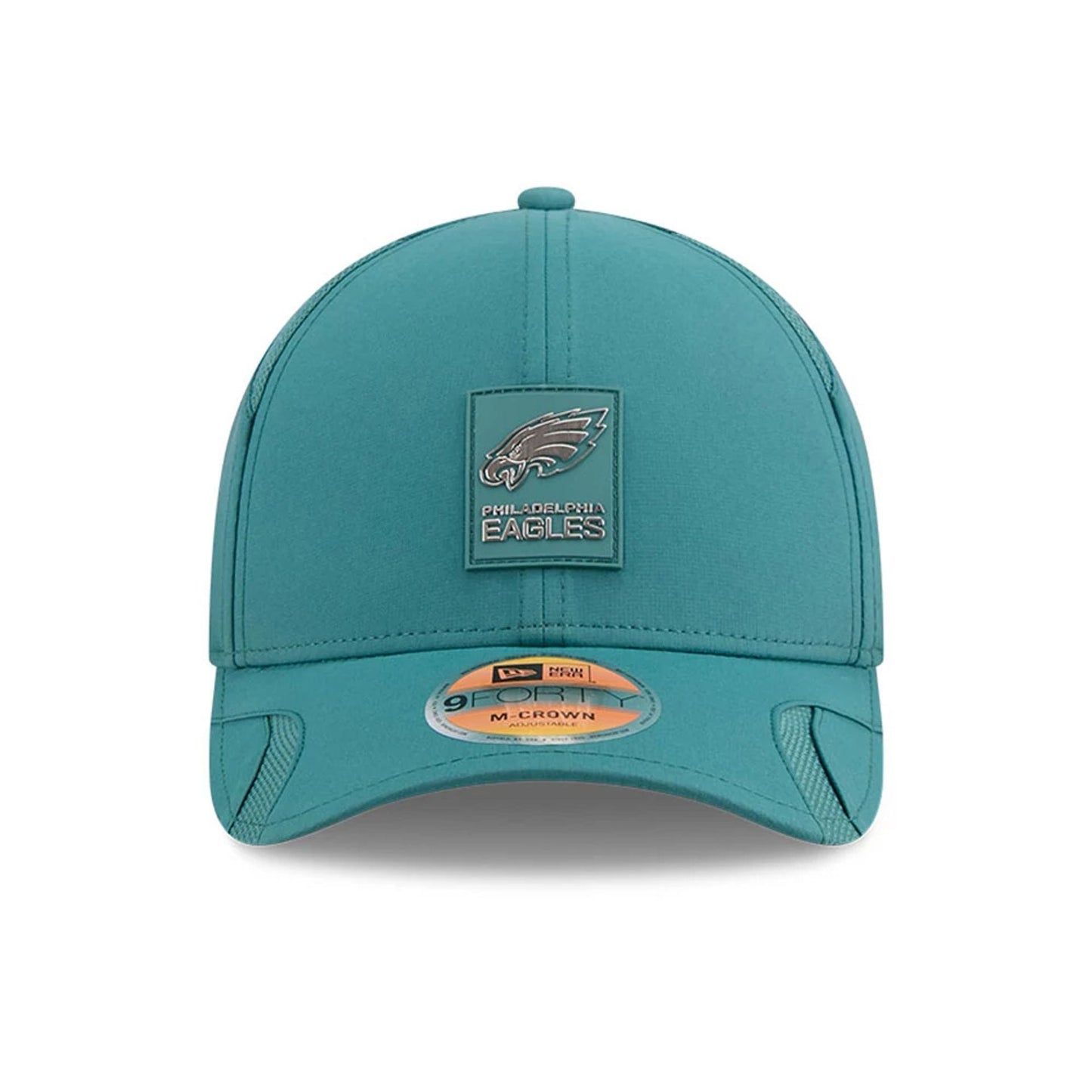 This is a Philadelphia Eagles NFL Sideline 2025 Dark Green 9FORTY M-Crown Adjustable Cap 3