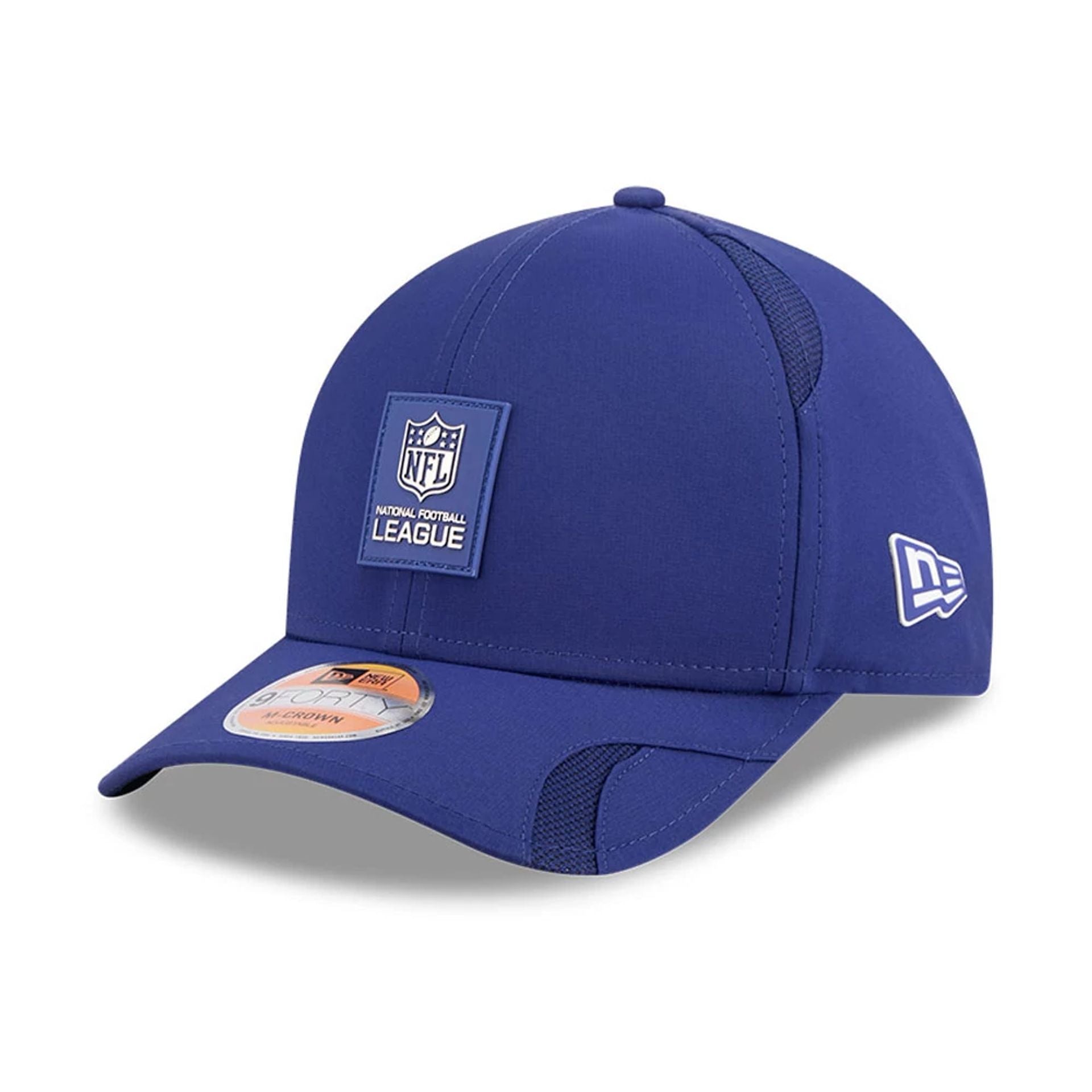 This is a NFL Official Logo NFL Sideline 2025 Dark Blue 9FORTY M-Crown Adjustable Cap 1