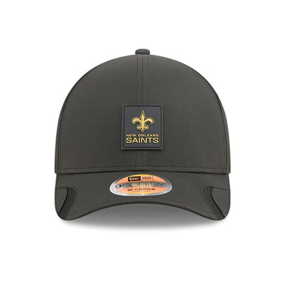 This is a New Orleans Saints NFL Sideline 2025 Black 9FORTY M-Crown Adjustable Cap 3