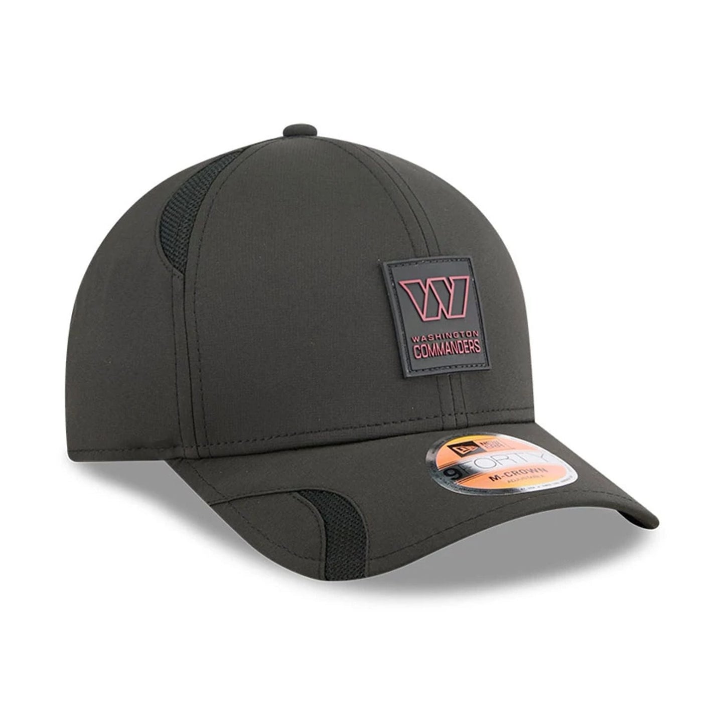 This is a Washington Commanders NFL Sideline 2025 Black 9FORTY M-Crown Adjustable Cap 4