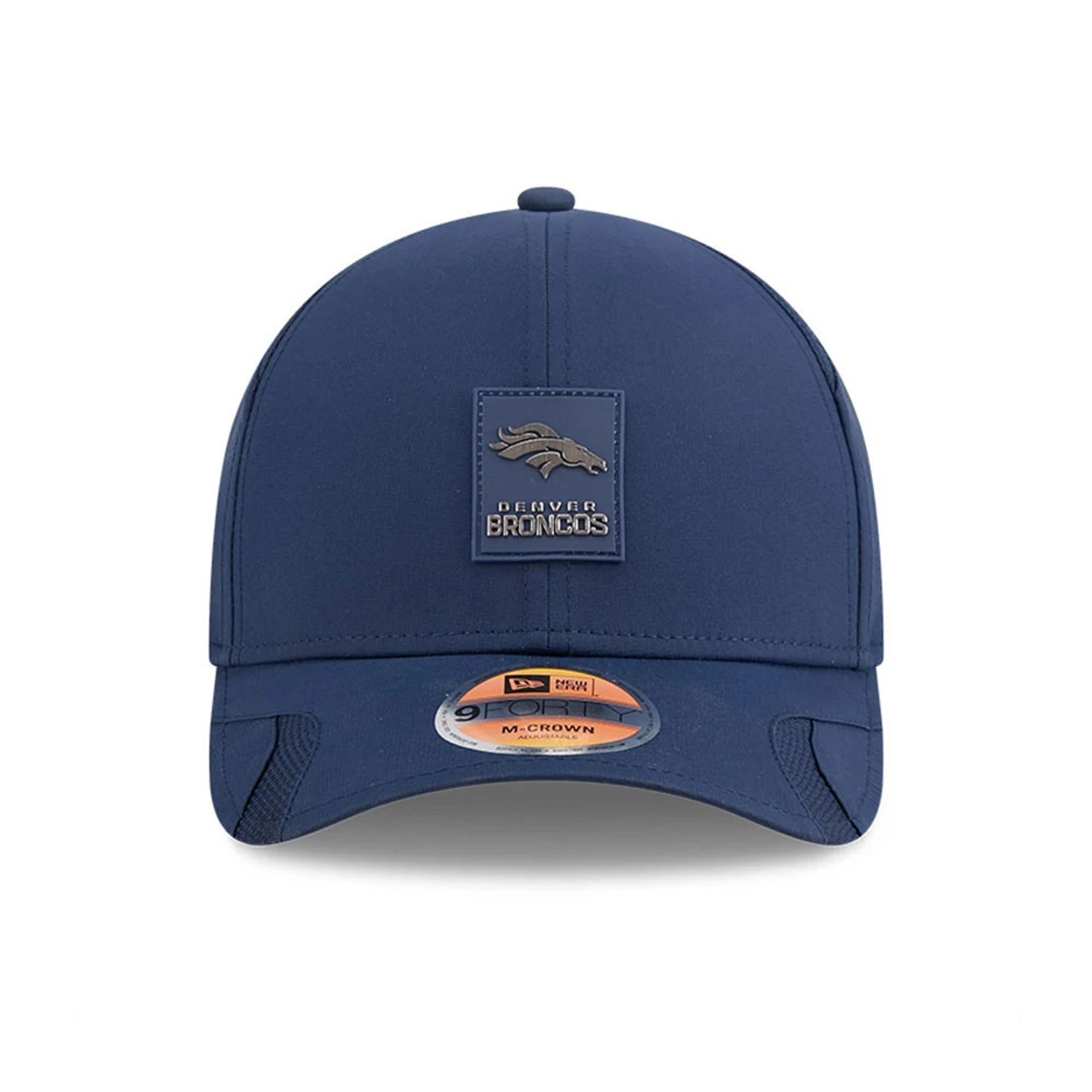 This is a Denver Broncos NFL Sideline 2025 Dark Blue 9FORTY M-Crown Adjustable Cap 3